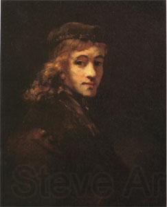 Rembrandt Peale Portrait of Titus The Artist's Son (mk05) Norge oil painting art